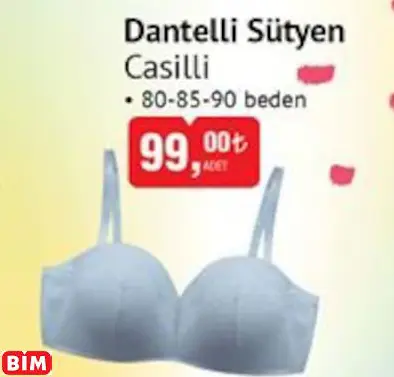 CASİLLİ DANTELLİ SÜTYEN